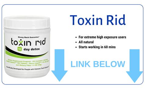  In effect, this single day course of Toxin Rid pills could shave an entire day off the amount of time the drug toxins appear in your saliva, which could be the difference between success and failure