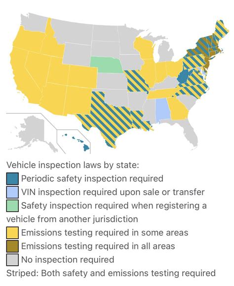  In states where vehicle safety inspections are required, the vehicle does not need to be inspected in the county where the owner lives