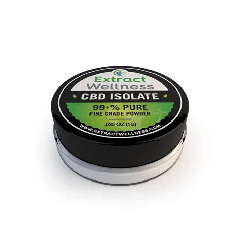  Isolate is pure CBD extract that has been isolated from all other cannabinoids for purity purposes