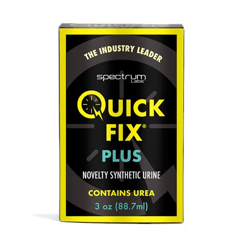  It is difficult to run a synthetic urine company, and Quick Fix boasts it is among the best available options