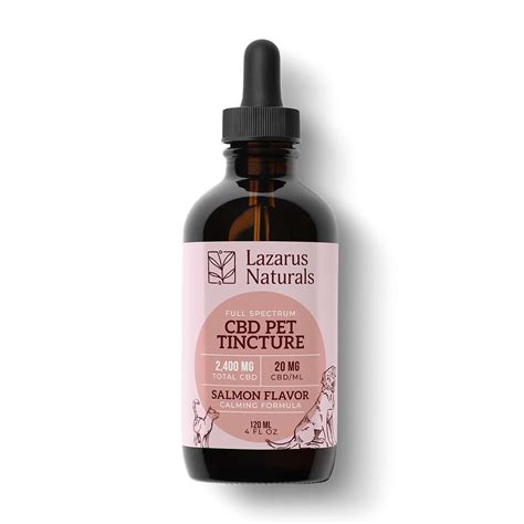  Lazarus Naturals Calm Salmon Flavored Pet Tincture As pet owners, we want nothing but the best for our furry companions, especially in times of illness