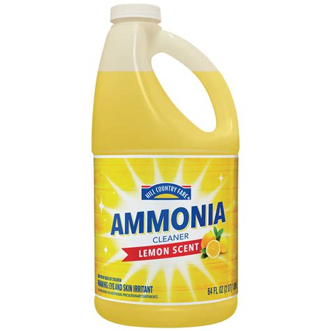  Most cleaning products contain ammonia