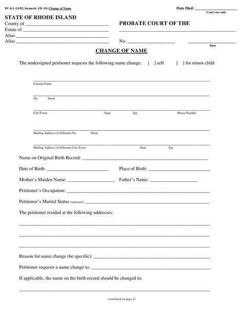  Name Change Request Lawyer Service
