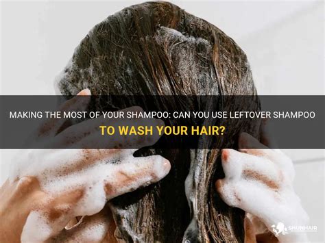  Now take the leftover shampoo and massage well on your hair