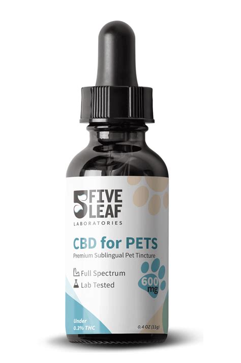  Our CBD tinctures for pets come in two strengths