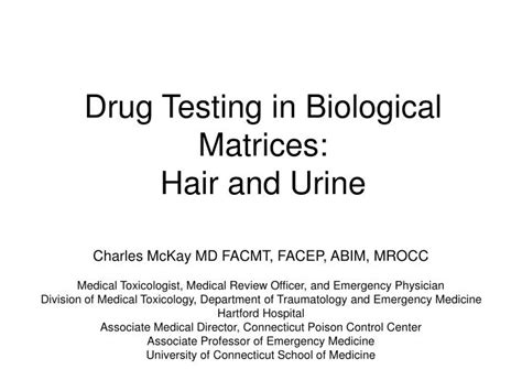  Outline the types of biological matrices that can be used for drug testing