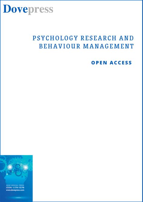  Psychology Research and Behavior Management, [online] Volume 12, pp
