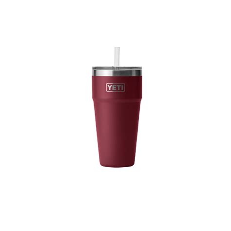  Red YETI cup with straw
