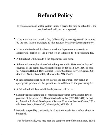  Refund Eligibility Refunds are subject to certain conditions