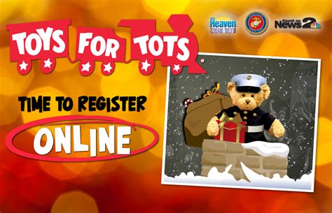  Register for Toys for Tots, and make the holidays a time your children will never forget