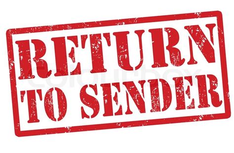  Return to sender policy