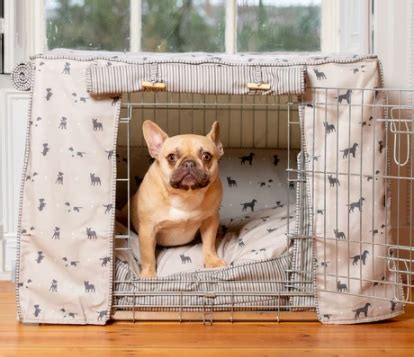  Should you crate your Frenchie at night? Read our blog post about how you can train your Frenchie to sleep in their bed