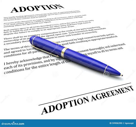  Signing an adoption contract