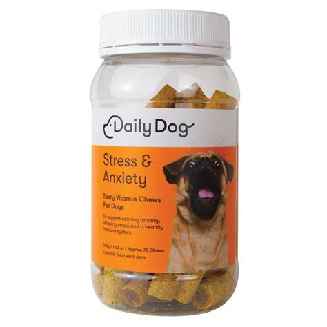  So if your dog is prone to stress, a daily dose might work best