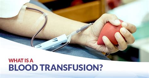  Sometimes an emergency transfusion of red blood cells or platelets is needed
