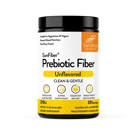  Sunfiber prebiotic supports a healthy digestive system and postbiotic BPL1 soothes skin issues and allergies and promotes weight management