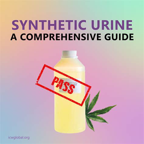  Synthetic urine is not actual urine