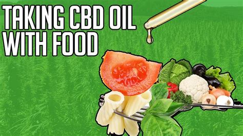  Taking CBD with food may help increase their digestive system