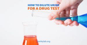  That way, there will be no visual evidence that you tried to dilute your urine before the test
