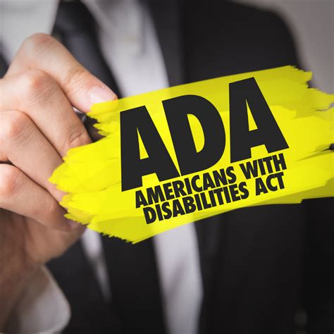  The ADA doesn