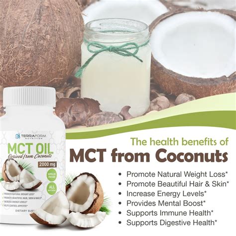  The MCT oil used in the product, which comes from coconuts, provides a number of additional health advantages