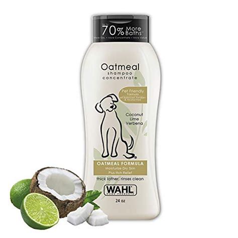  The above dog shampoo by Wahl is made with all natural ingredients like coconut oil and oatmeal