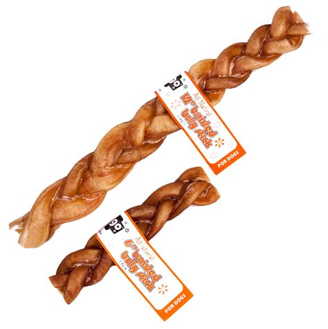  The braided bully sticks are insane! The only thing we have to worry about is keeping our puppy from hoarding all the chews and making him share
