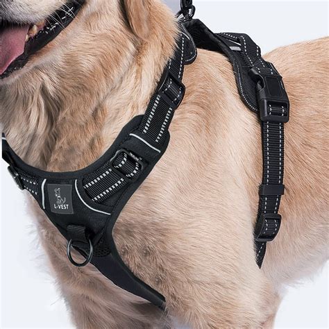  The dog harness is designed to fit almost any sized working dogs