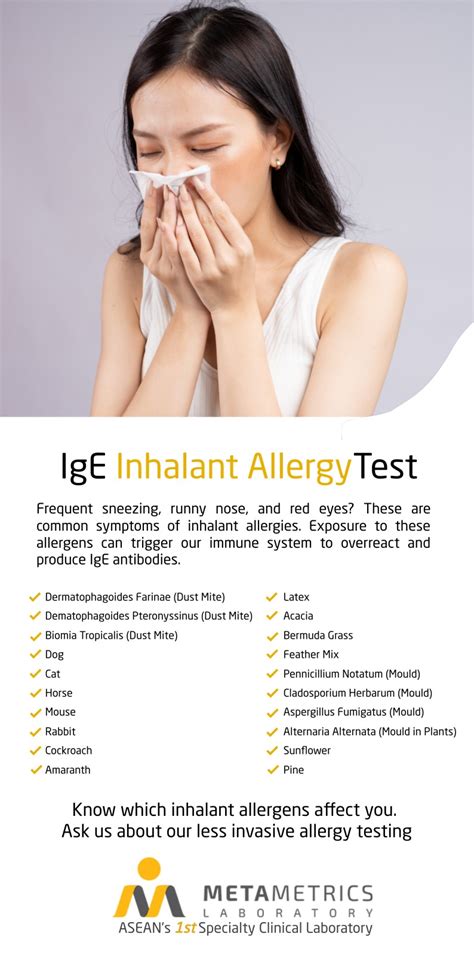  The medication for inhalant allergies depends on the severity of the allergy