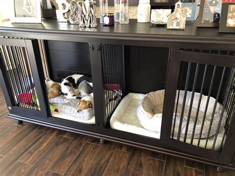  The puppies get to sleep in a cozy kennel with enough space to call their own