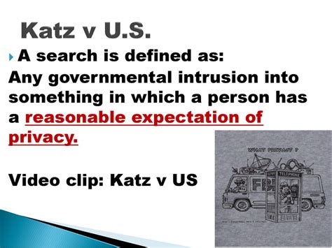  The reasonable expectation of privacy framework was born in Katz v