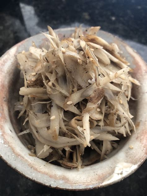  The root is served as a food in Japan, where it is known as gobo