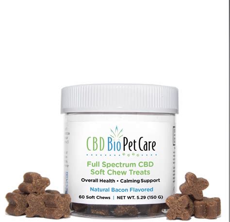  The soft chews use full-spectrum CBD oil and can help calm your pet without any psychoactive effects