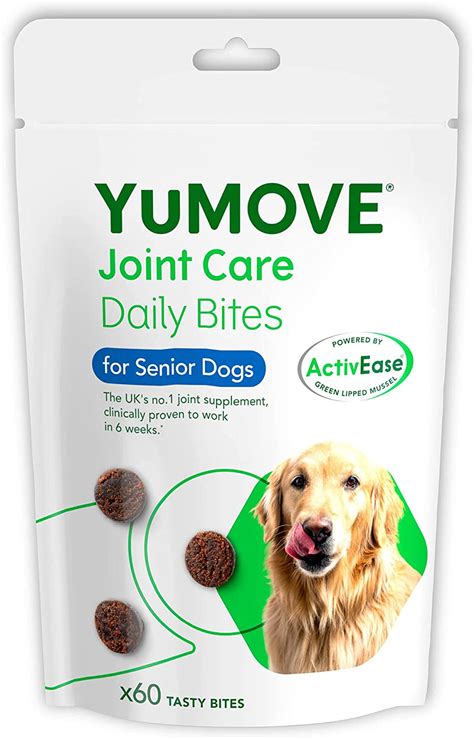  The texture makes the chews ideal for older dogs with painful joints