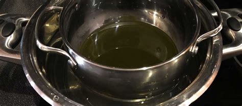  Then use a double boiler to melt the beeswax approx