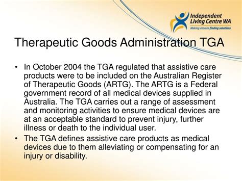  Therapeutic Goods Administration 