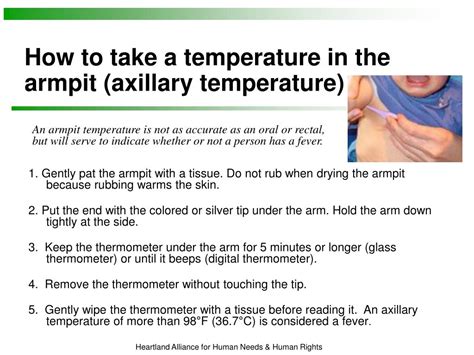  Therefore, her temperature should be read daily starting on Day 