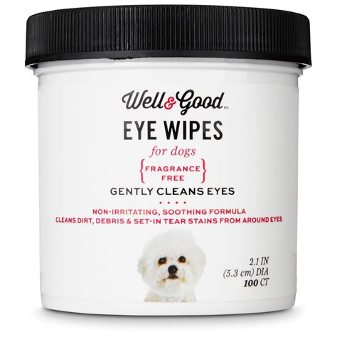  These include dog eye wipes as well as dog eye drops