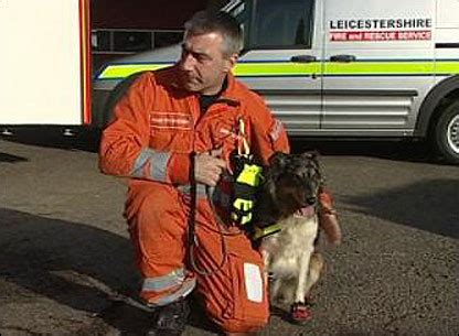 They are trained to sniff out and rescue people trapped in buildings