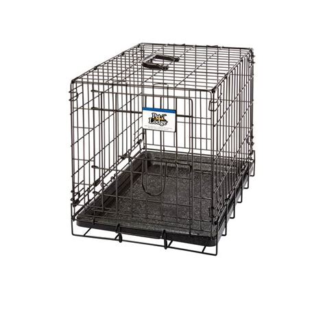  This crate is the stronger version of the wire crate we suggested earlier, for more safety and the double door makes it even safer in case of an accident you can easily get the dog out in case the main door is jammed or damaged