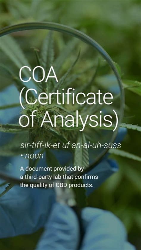  This important document ensures that your CBD product contains no contaminants that can be toxic to your pet, while also providing a comprehensive breakdown of all the different cannabinoids and terpenes that are present in your CBD