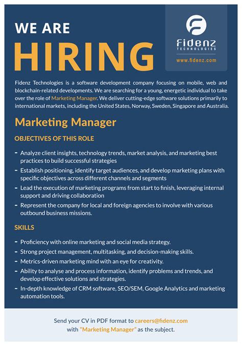 This is an exciting career opportunity to join their in-house marketing team as a Digital Marketing Manager