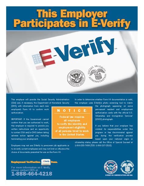  To learn more about E-Verify, including your rights and responsibilities, visit e-verify