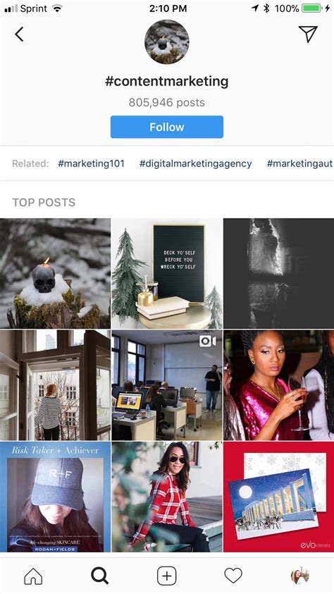  To reach a wider audience, add your branded hashtags to your Instagram profile or collaborate with influencers that promote your branded hashtags