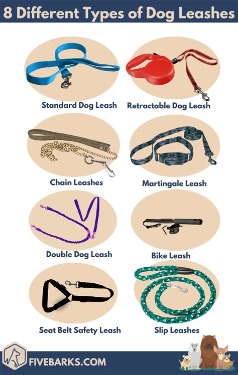  Training and standard leash — These are the most common types of leashes ranging from 4ft up to ft in length for long distance training