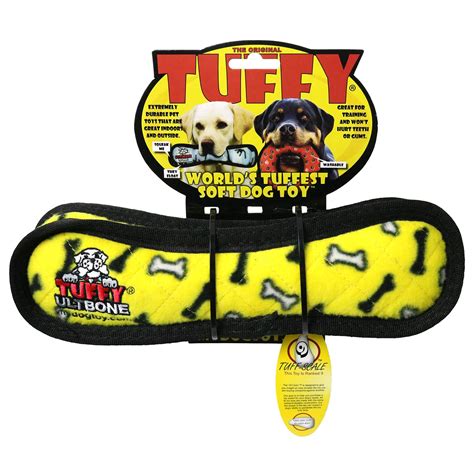  Tuffy Dog Toys are veterinarian approved and offer a toughness rating that let your pick the right toy for your pup