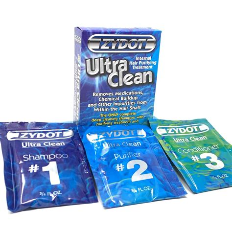  Usage Guidelines Zydot Ultra Clean Shampoo should be used on the day of the test, and its effects last for about 5 hours