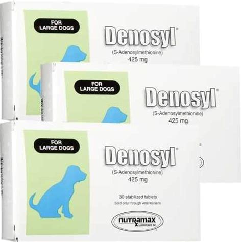  Veterinary preparations, Denosyl and Novifit, are formulated for dogs, meaning that they absorb more reliably