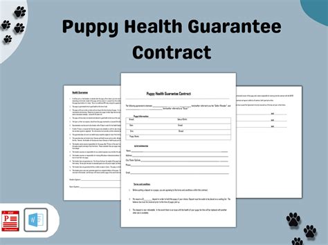  We offer genetic health guarantees for all puppies