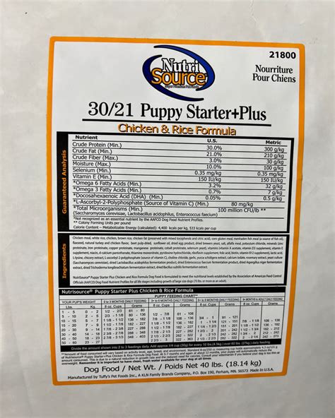  We provide a starter kit from, Nutri Source that will include dry puppy food your puppy has already been eating